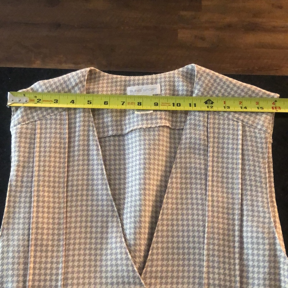 ✨Vintage Wool Houndstooth Sung Sport Dress Sz 10 ✨ - Picture 8 of 9